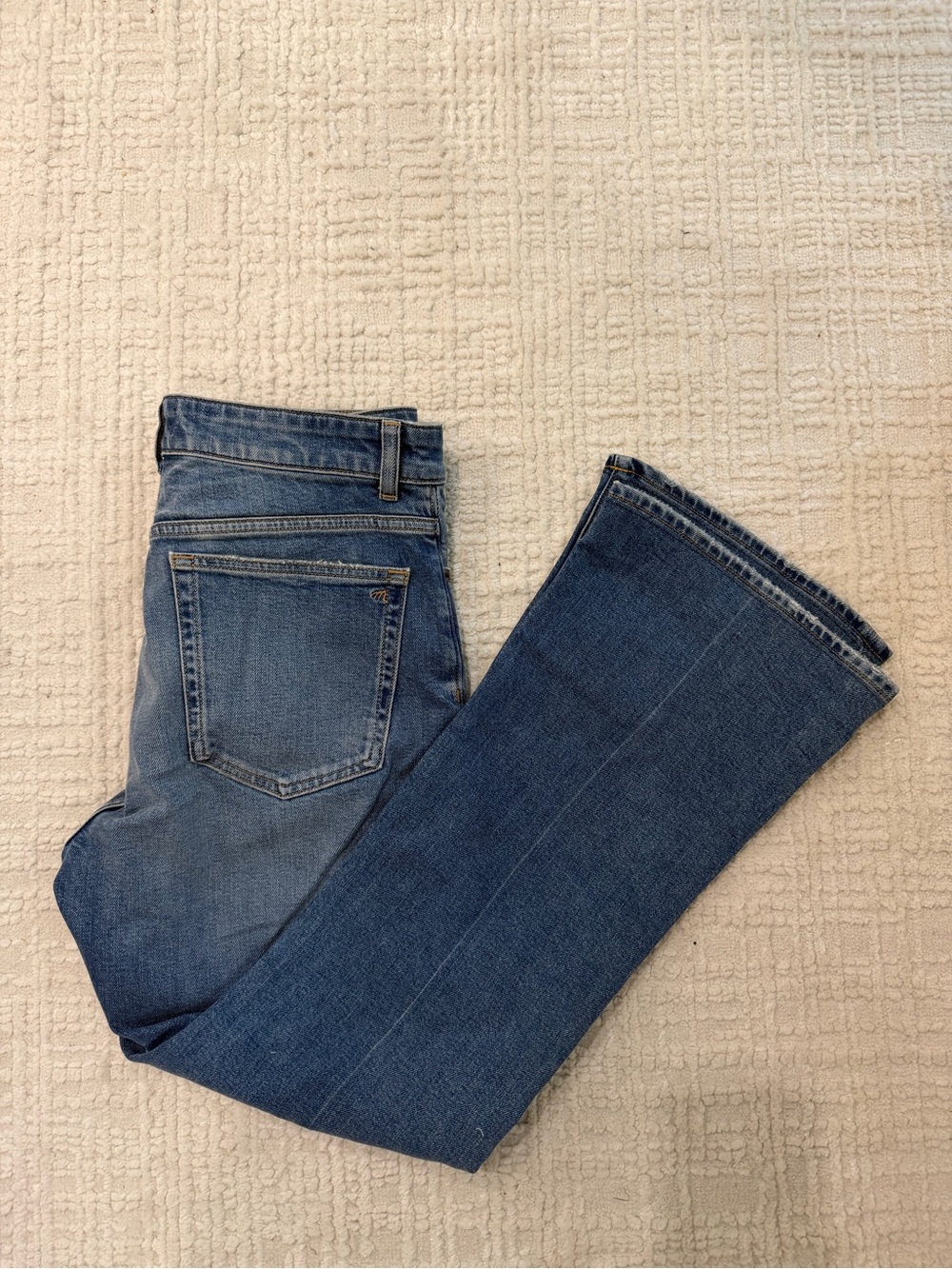 Madewell women’s curvy fit vintage flare jeans.